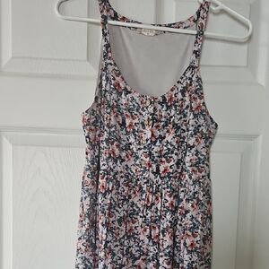 Altar'd State Floral Dress with White and Pink Accents